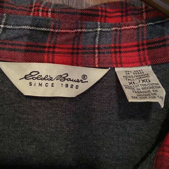 Eddie Bauer Mens button collar XLT long sleeve - Picture 2 of 7